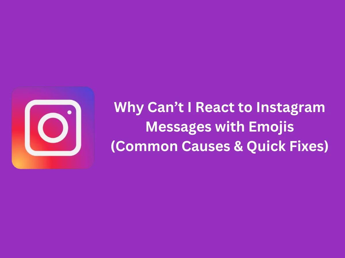 Why Can’t I React to Instagram Messages with Emojis img