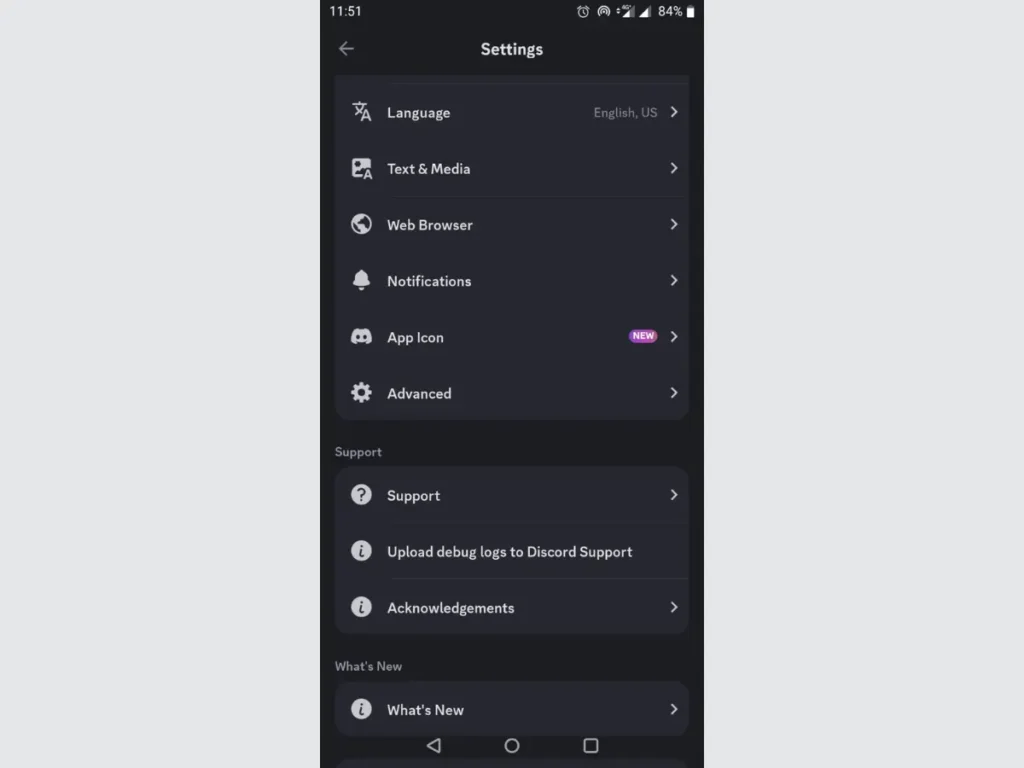 discord settings