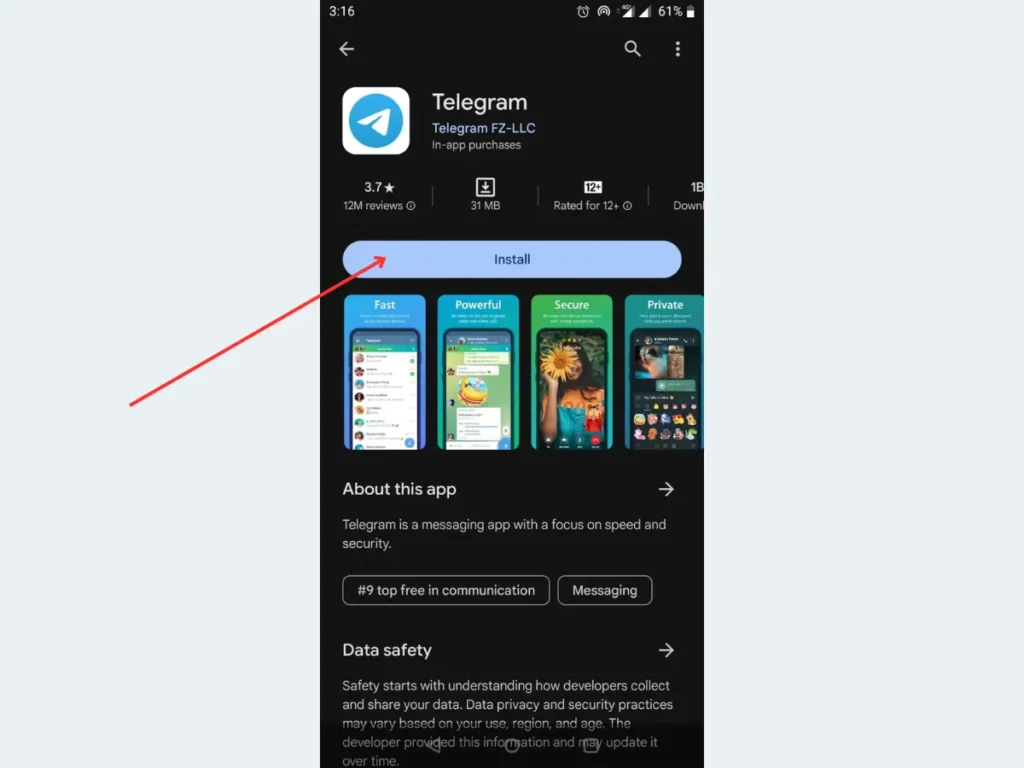 Install Telegram