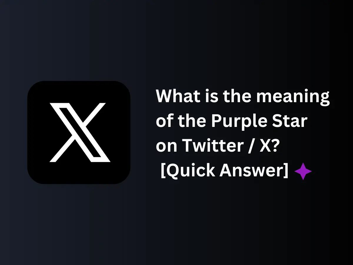 What is the meaning of the Purple Star on Twitter