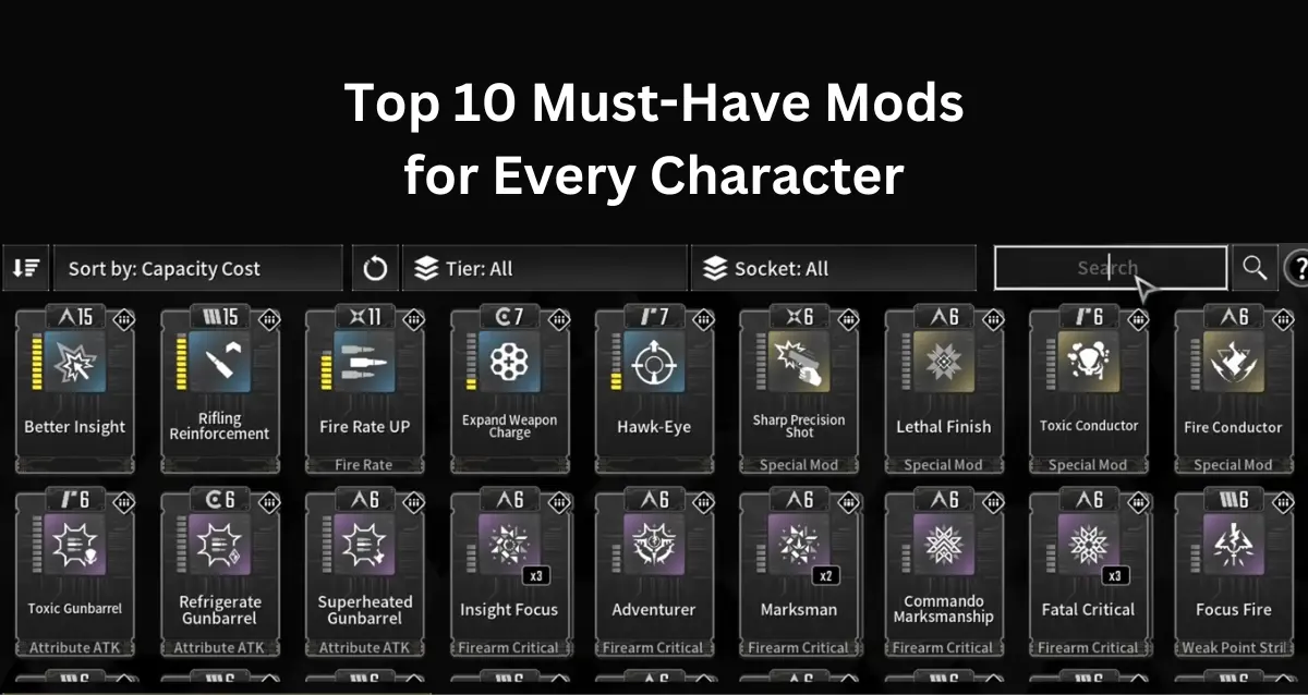 Top 10 Must-Have Mods for Every Character