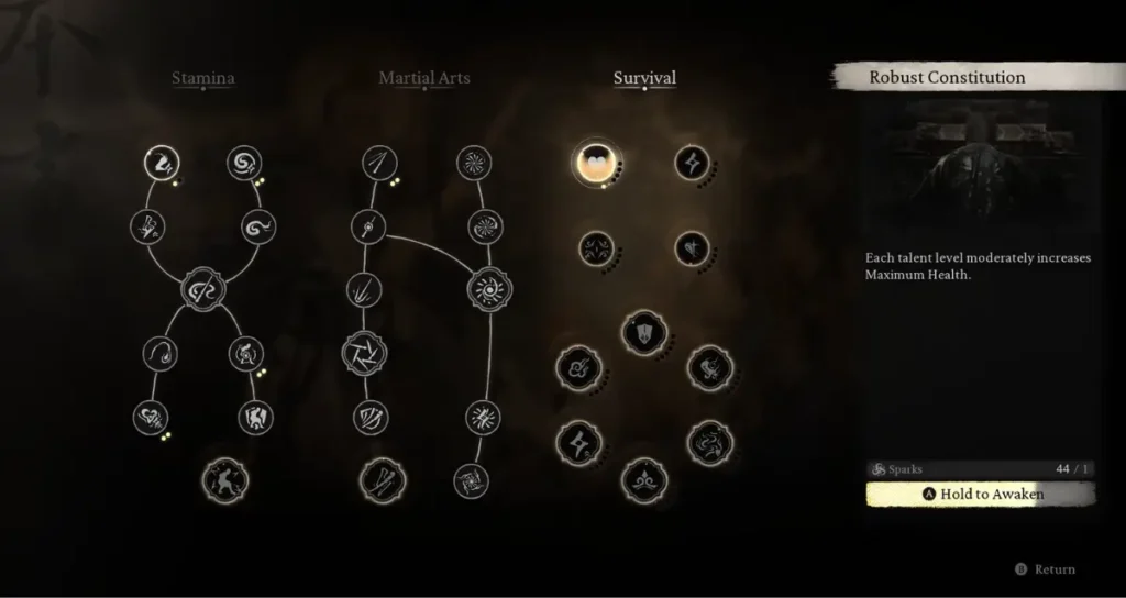 Survival Skill Tree