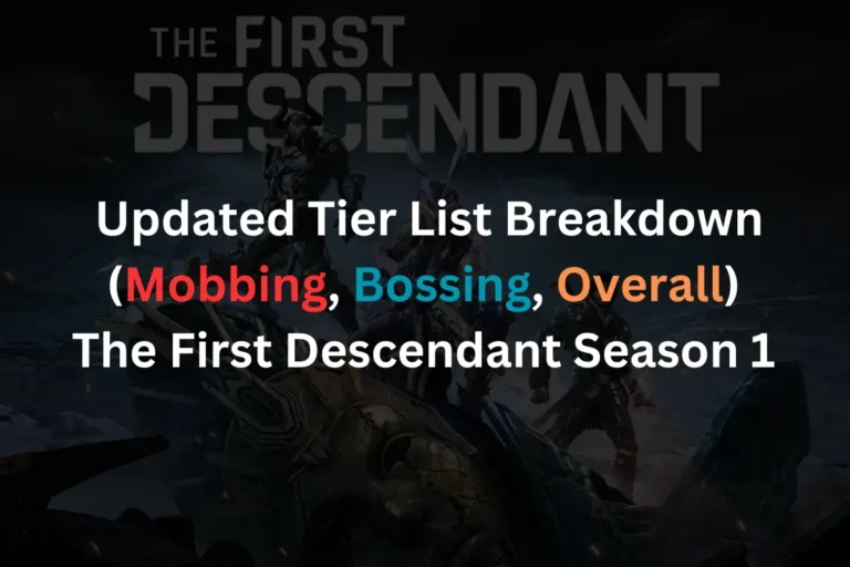 The First Descendant Tier List