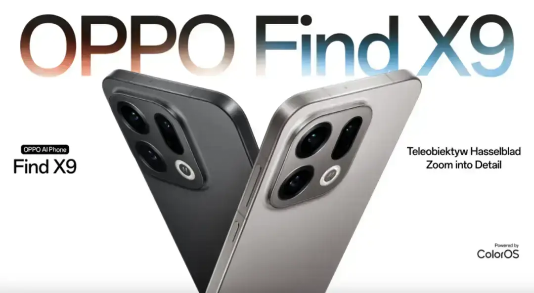 OPPO Find X9 phone promo image