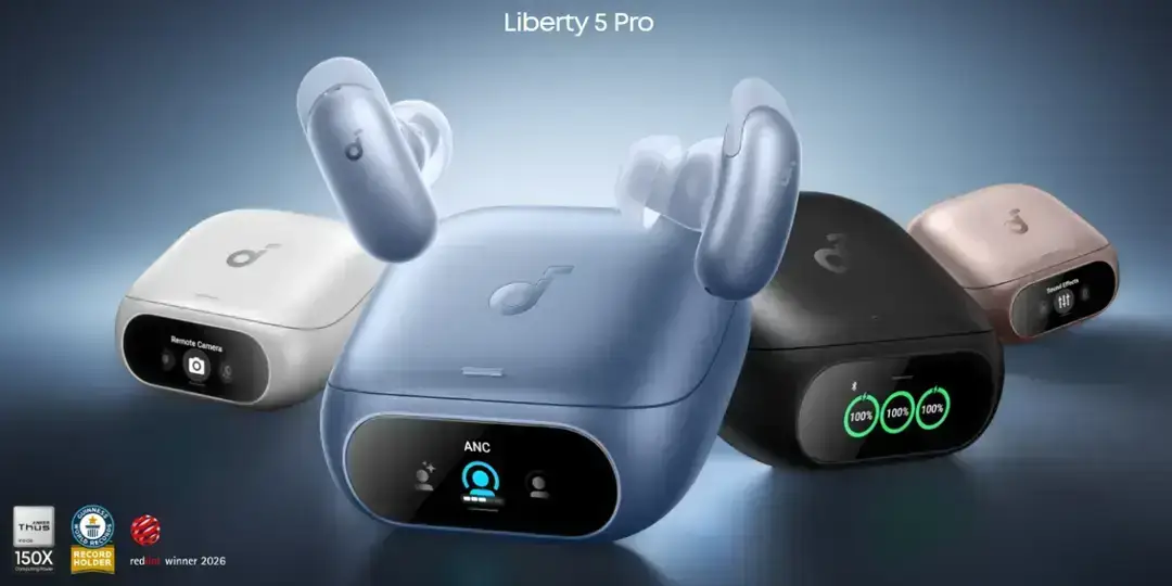 Liberty 5 Pro earbuds and cases Liberty 5 Pro earbuds and cases