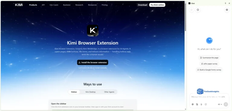 Kimi Browser Extension